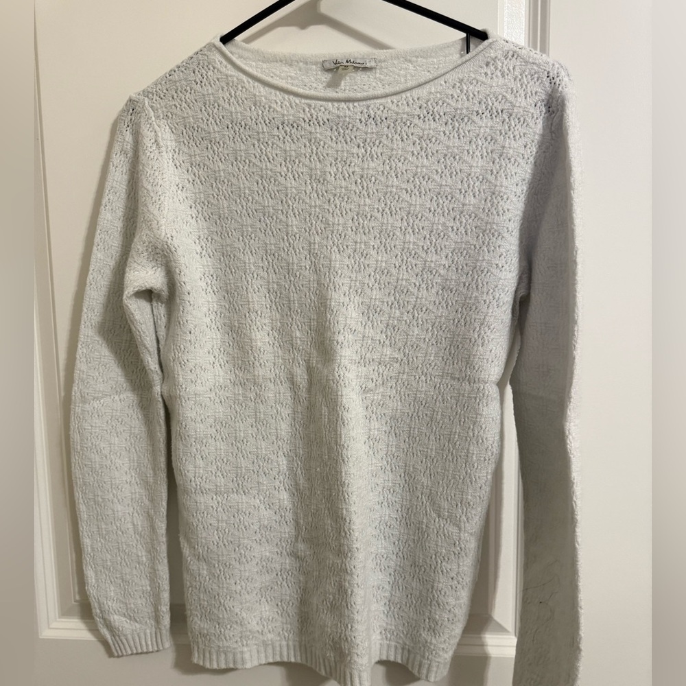 NWOT Vila Milano Textured White Sweater